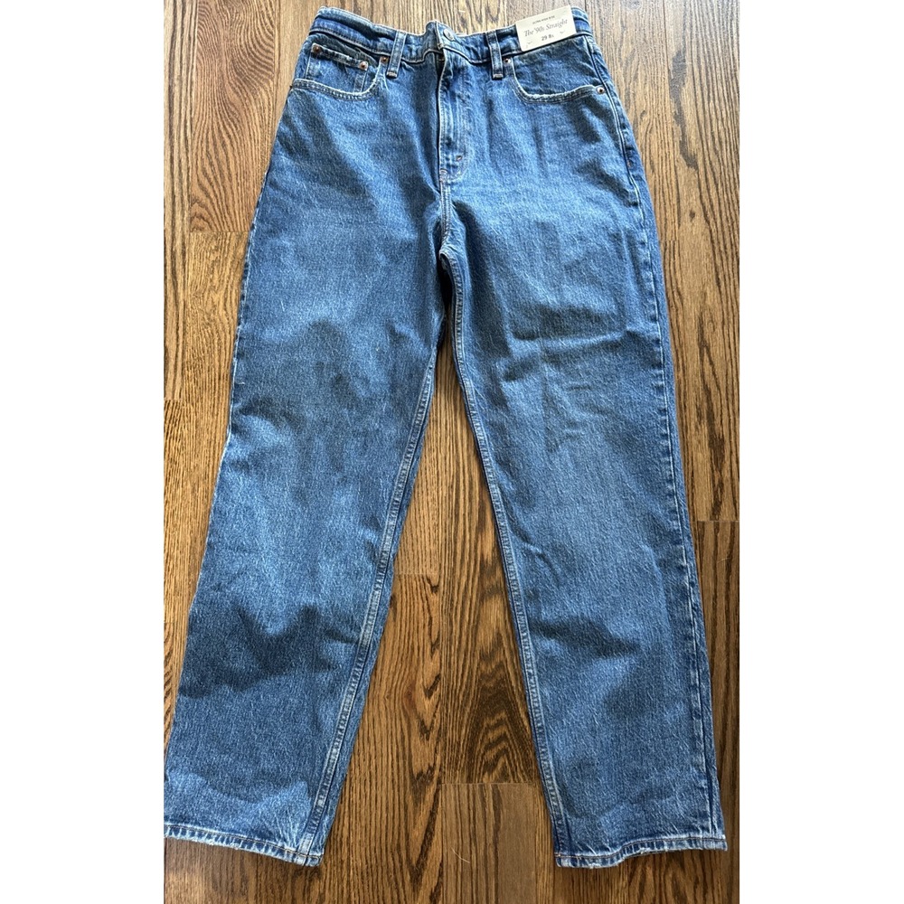 Abercrombie & Fitch Women’s Straight Leg Jeans in Classic Blue Denim NWT